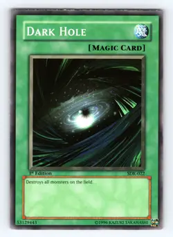 Yugioh Dark Hole SDK-022 1st Edition Common - NM 💎 - Image 1