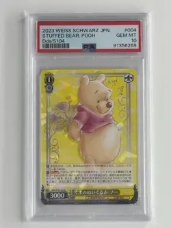 PSA 10 2023 Weiss Schwarz Japanese Disney100 Stuffed Bear, Pooh Dds/s104 004 - Image 1