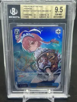 Weiss Schwarz Blue Archive Neru Mikamo SP Gold Signature BGS 9.5 #BAVW112116SP - Image 1