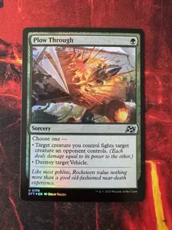 MTG - Plow Through - DFT - 0174 - Foil - Image 1