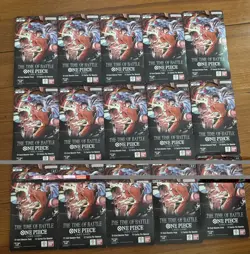 One Piece The Time Of Battle Op-16 Sleeved Booster Packs Lot Of (15) - Image 1