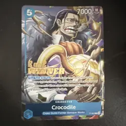 Bandai One Piece CCG Crocodile P-082 Winner Promo Holo Character Card 7000 - Image 1
