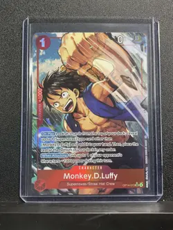 One Piece: The Azure Sea's Seven Monkey.D.Luffy #OP14-013 Super Rare Alt Art - Image 1
