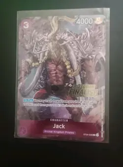 One Piece Card Game 2023 One Piece Promo Jack Online Regional Finalist #008 - Image 1
