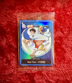 2026 Onepiece x Dodgers Monkey D. Luffy Don!! Card Promo Sealed - Image 1