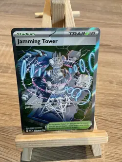 Pokemon TCG Jamming Tower 261/217 Full Art Trainer Card Near Mint Condition - Image 1