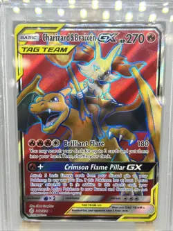 Charizard & Braixen GX 212/236 Cosmic Eclipse PSA 10 GEM MINT ***VERY LOW POP*** - Image 2