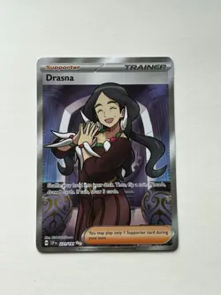 Pokemon TCG Drasna 231/191 Sv08: Surging Sparks Ultra Rare Full Art Trainer Holo - Image 1
