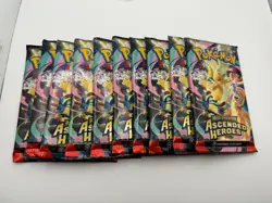 10ea Ascended Hero’s Booster Packs Sealed (LOT) - Image 1