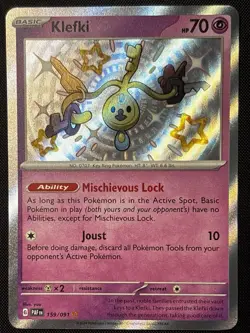 Pokemon Klefki 159/091 SV: Paldean Fates Holo Shiny Rare Basic 70HP ENG - Image 1