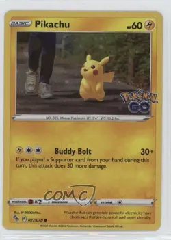 Cosmos Holo - Pikachu Pokemon Sword & Shield Pokemon Go #027 - Image 1