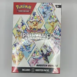 Pokemon TCG Prismatic Evolutions Booster Bundle Box 6 Packs English 6+ - Image 1