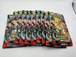 10 Ascended Hero’s Booster Packs Sealed - Image 1