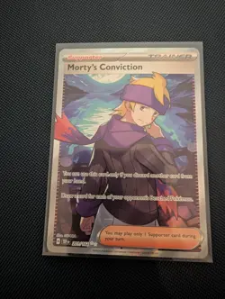 Morty's Conviction Pokemon Temporal Forces 201/162 Full Art Ultra Rare NM - Image 1