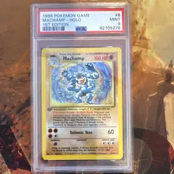 Pokemon TCG Deck Exclusives Machamp 8/102 1st Edition Holo PSA 9 - Image 1