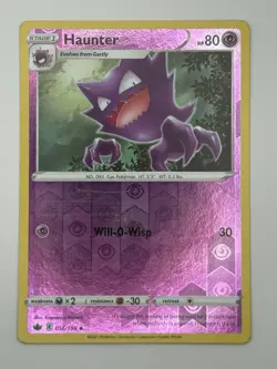 Haunter 056/198 Uncommon Chilling Reign Pokemon Reverse Holo LP - Image 1