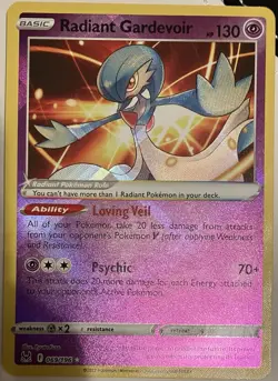 Pokemon TCG Radiant Gardevoir Card 069/196 Lost Origin✨ Shiny ✨ Holo Rare NM - Image 1