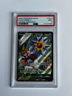 Pokemon TCG Starmie V TG13/TG30 Full Art Astral Radiance 2022 PSA 9 Mint - Image 1
