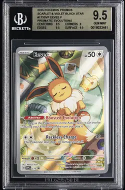 2025 POKEMON SVP EN-SV BLACK STAR PROMO #173 EEVEE BGS 9.5 - Image 1