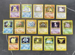 Pokemon Card Italian - Set Base Unlimited Full Set 102/102 - Played/Light Played - Image 1