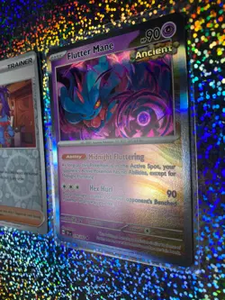 Pokemon TCG: Rare Holo 078/162 Flutter Mane; Reverse Holo 186/197 Arven - Image 4