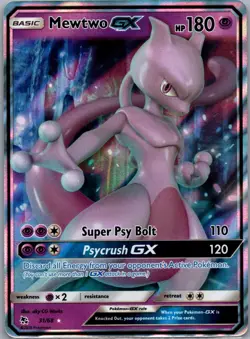 Mewtwo GX 31/68 Hidden Fates Pokemon TCG Holo GX Rare NM - Image 1