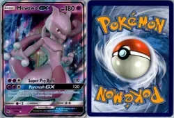 Mewtwo GX 31/68 Hidden Fates Pokemon TCG Holo GX Rare NM - Image 3