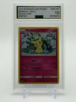 Pokemon Mimikyu SM163 Sun & Moon Black Star Promo (2019) AGS GEM MINT 10! - Image 1