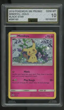 Pokemon Mimikyu SM163 Sun & Moon Black Star Promo (2019) AGS GEM MINT 10! - Image 4