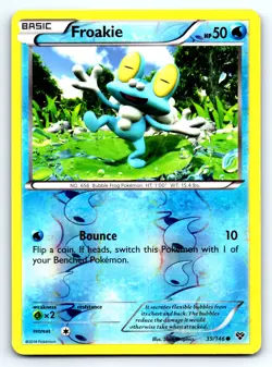Pokemon Froakie XY XY C REVERSE HOLO 39/146 Graphics LP - Image 1