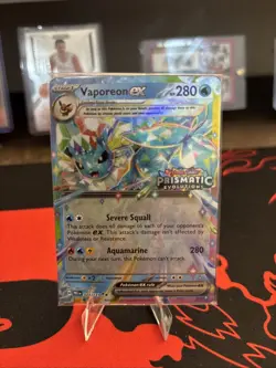 Pokemon TCG Vaporeon EX 023/131 Holo Prismatic Evolutions Stamped Promo Sealed - Image 1