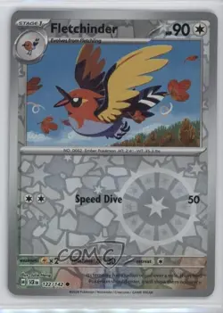 Fletchinder Reverse Foil Pokemon SV07: Stellar Crown #122 - Image 1
