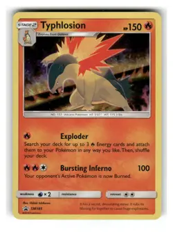 Typhlosion - SM185 Cosmo Holo Promo Sun & Moon Promo Pokemon Lightly Played - Image 1