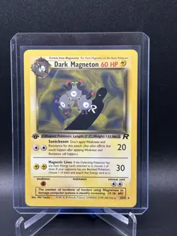 Dark Magneton 28/82 1st Edition Pokemon Team Rocket Rare Non Holo - Image 1