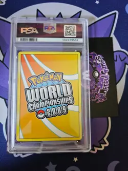 2009 POKEMON WORLD CHAMPIONSHIPS PROMO QUEENGAR #18 psa 8 - Image 2