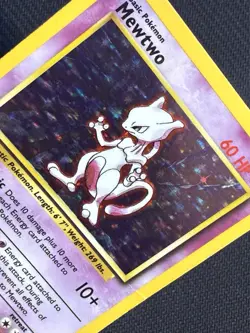Mewtwo - 1999 Pokemon Base Set 10/102 Unlimited Holo Rare WOTC Vintage HP - Image 3