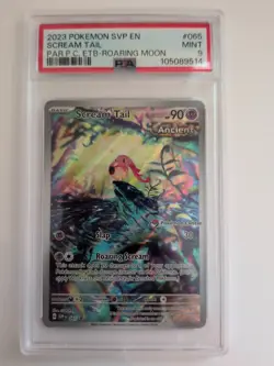 2023 POKEMON PARADOX RIFT POKEMON CENTER ETB PROMO SVP #065 SCREAM TAIL PSA 9 - Image 1