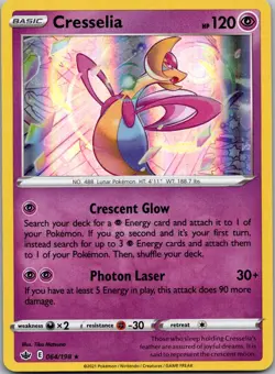 Cresselia 064/198 Holo Rare Chilling Reign Pokemon Near Mint - Image 1