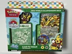 Pokemon TCG 2025 World Championships Deck 60 Cards Liao Fu Guan Joltdengo NIB - Image 1