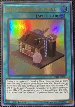 Gingerbread House BLHR-EN004 Battles of Legend: Hero's Revenge 1st Ed - Yugioh - Image 1