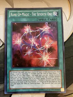 Yugioh! Rank-Up-Magic-The Seventh One - Unlim ed Secret Rare - PRIO-EN058 - MP - Image 1