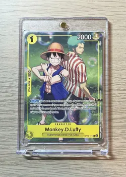 One Piece TCG Monkey.D.Luffy Op10-111 Rare Promo Card English Near Mint - Image 1