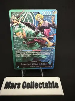 Roronoa Zoro & Sanji ST12-001 One Piece Zoro and Sanji Leader NM - Image 1