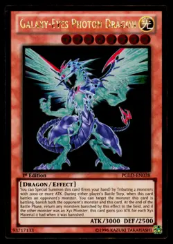 Galaxy-Eyes Photon Dragon - PGLD-EN038 NM Premium Gold Yu-Gi-Oh 1st Edition - Image 1
