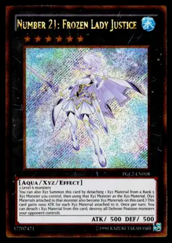Number 21: Frozen Lady Justice - PGL2-EN018 NM Premium Gold Yu-Gi-Oh - Image 1