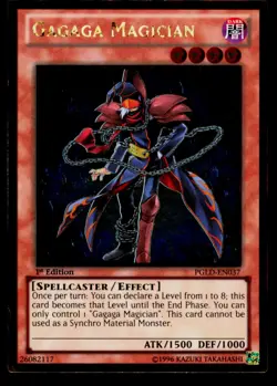 Gagaga Magician - PGLD-EN037 NM Gold Rare Premium Gold Yu-Gi-Oh 1st Edition - Image 1