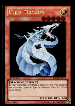 Cyber Dragon - PGLD-EN053 NM Gold Rare Premium Gold Yu-Gi-Oh 1st Edition - Image 1