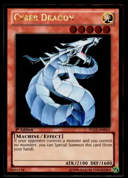 Cyber Dragon - PGLD-EN053 NM Gold Rare Premium Gold Yu-Gi-Oh 1st Edition - Image 1