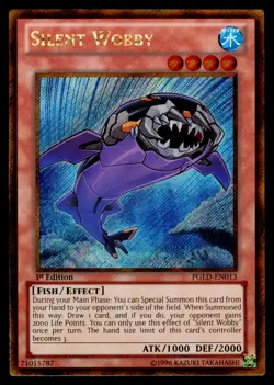 Silent Wobby - PGLD-EN013 NM Gold Secret Rare Premium Gold Yu-Gi-Oh 1st Edition - Image 1