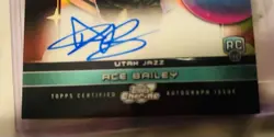 2025-26 Topps Chrome Cosmic - First Flight Signatures Ace Bailey Auto Utah Jazz - Image 5